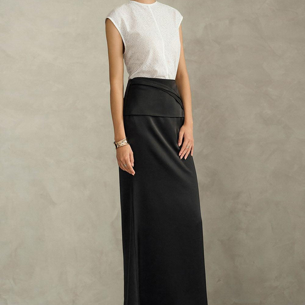 Jade Trumpet High Waist Silk Ankle Length Skirt - MEAN BLVD