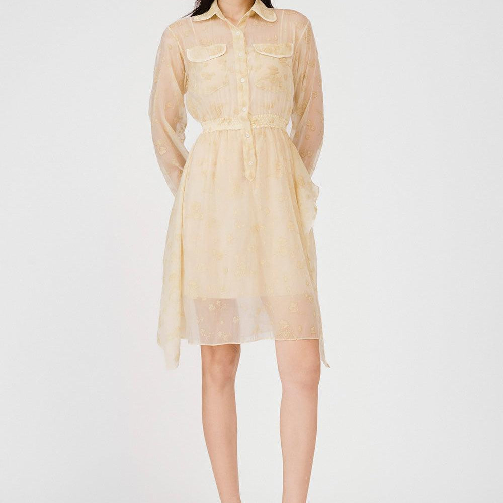 Jaliyah A-line Ruffle Layer Organza Mini Dress - MEAN BLVD