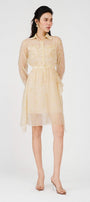Jaliyah A-line Ruffle Layer Organza Mini Dress - MEAN BLVD