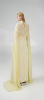 Jaliyah Sheath Hanging Sleeved Chiffon Floor Length Set - MEAN BLVD