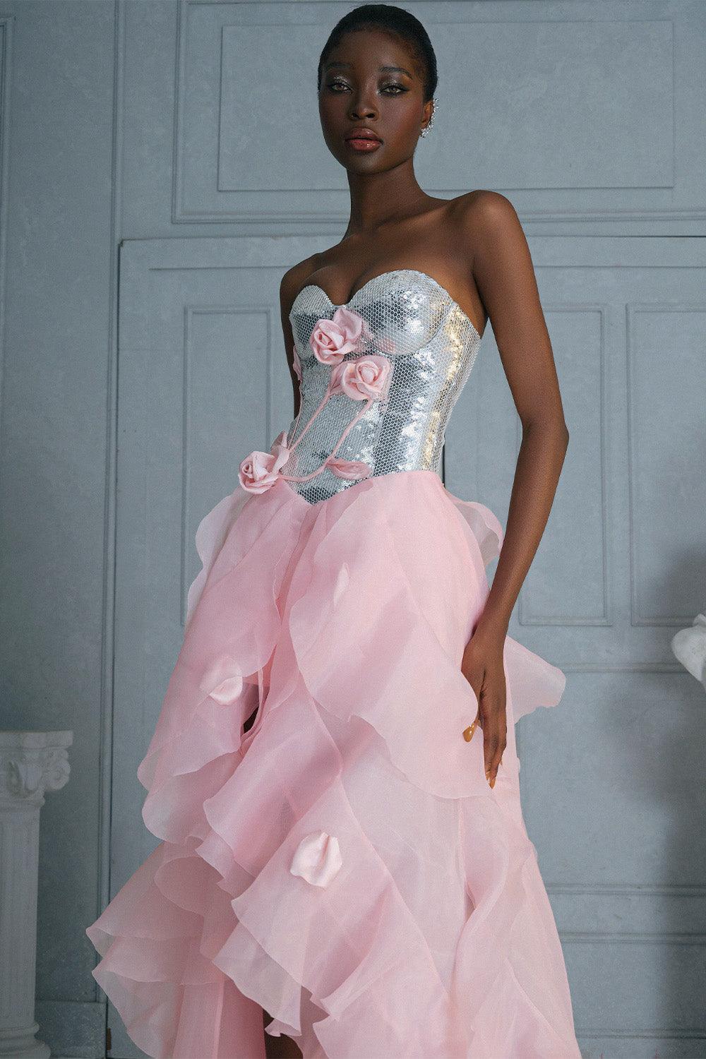 pink high low dress Hot Tulle Prom Dresses, High Low Pink Tulle Formal Graduation Dresses, Custom Size / Pink as Pics / With Rush+$19.99 calf%20length%0D%0A%0D%0AMATERIAL%3A%0D%0A%0D%0APolyester%20%2B%20Cotton%0D%0AHigh%20quality%20durable%20fabric Women's Jenifer Rose Asymmetric Sweetheart