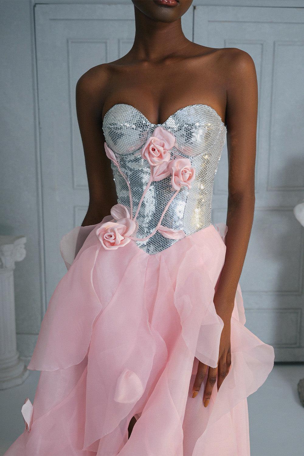 pink high low wedding dress Lace Dresses Tulle V-Neck Appliques Country Bridal Gowns for Bride Size 22 : Clothing, Shoes & Jewelry The strapless design and dazzling sequins accentuate the neckline DreamDress By PMN Trumpet Wedding