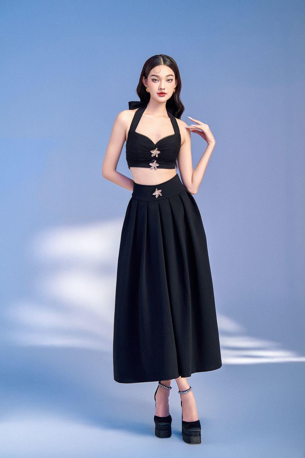 Jennie Halter Pleated Polycotton Midi Set - MEAN BLVD