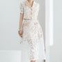 Jenny A-line Flap Pocket Lace Midi Skirt - MEAN BLVD