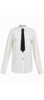 Jeremy Straight Collared Neck Cotton Blend Shirt - MEAN BLVD