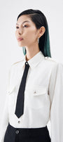 Jeremy Straight Collared Neck Cotton Blend Shirt - MEAN BLVD
