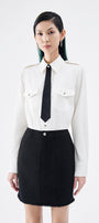 Jeremy Straight Collared Neck Cotton Blend Shirt - MEAN BLVD