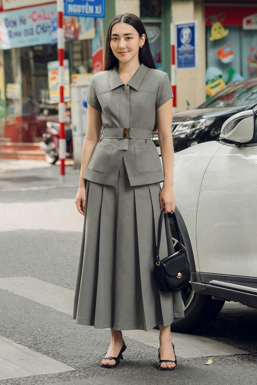 Jihe A-line Patch Pocket Polycotton Top - MEAN BLVD