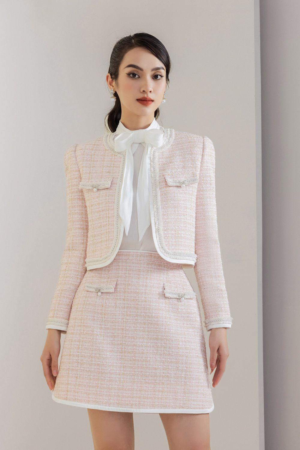 Judy Cropped Long Sleeved Tweed Jacket - MEAN BLVD