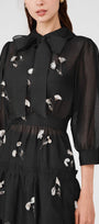 Julie Layered Ribbon Organza Midi Dress - MEAN BLVD