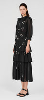 Julie Layered Ribbon Organza Midi Dress - MEAN BLVD