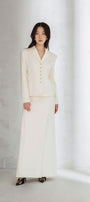 Juliet Structured Notch Lapel Polycotton Blazer - MEAN BLVD