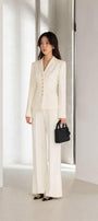 Juliet Structured Notch Lapel Polycotton Blazer - MEAN BLVD