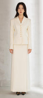 Juliet Structured Notch Lapel Polycotton Blazer - MEAN BLVD