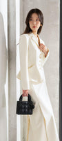 Juliet Structured Notch Lapel Polycotton Blazer - MEAN BLVD