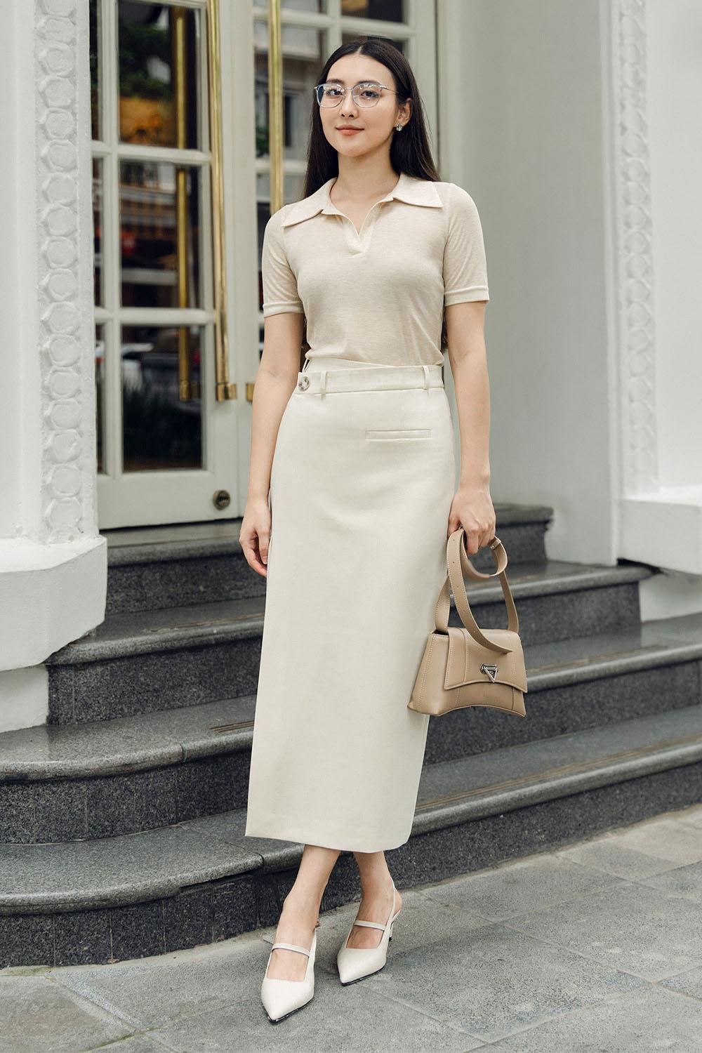 Juliette Bodycon Collared Neck Cotton Top - MEAN BLVD