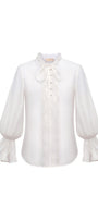 Juliette Straight Poet Sleeved Linen Shirt - MEAN BLVD
