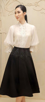 Juliette Straight Poet Sleeved Linen Shirt - MEAN BLVD