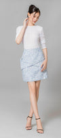 Julissa Bodycon Round Neck Lace Top - MEAN BLVD