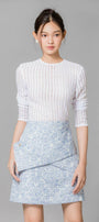 Julissa Bodycon Round Neck Lace Top - MEAN BLVD