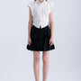 Junic A-line High Waist Silk Mini Skirt - MEAN BLVD