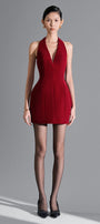 Juniper Halter Backless Velvet Mini Dress - MEAN BLVD