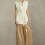 Juvela Straight Collared Neck Lace Shirt - MEAN BLVD