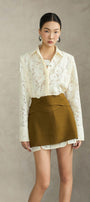 Juvele Straight Collared Neck Lace Shirt - MEAN BLVD