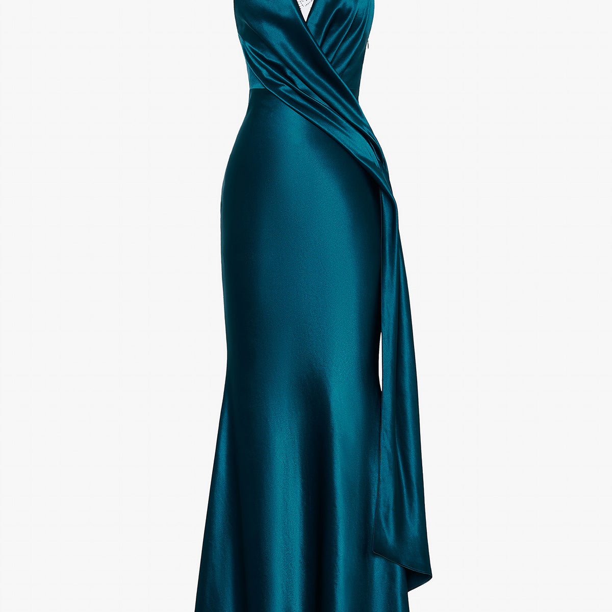 Dark Mallard Halter Maxi Dress