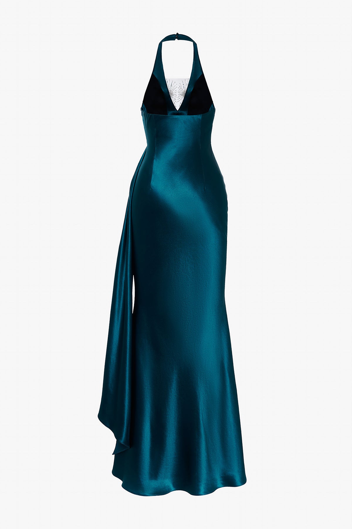 Dark Mallard Halter Maxi Dress