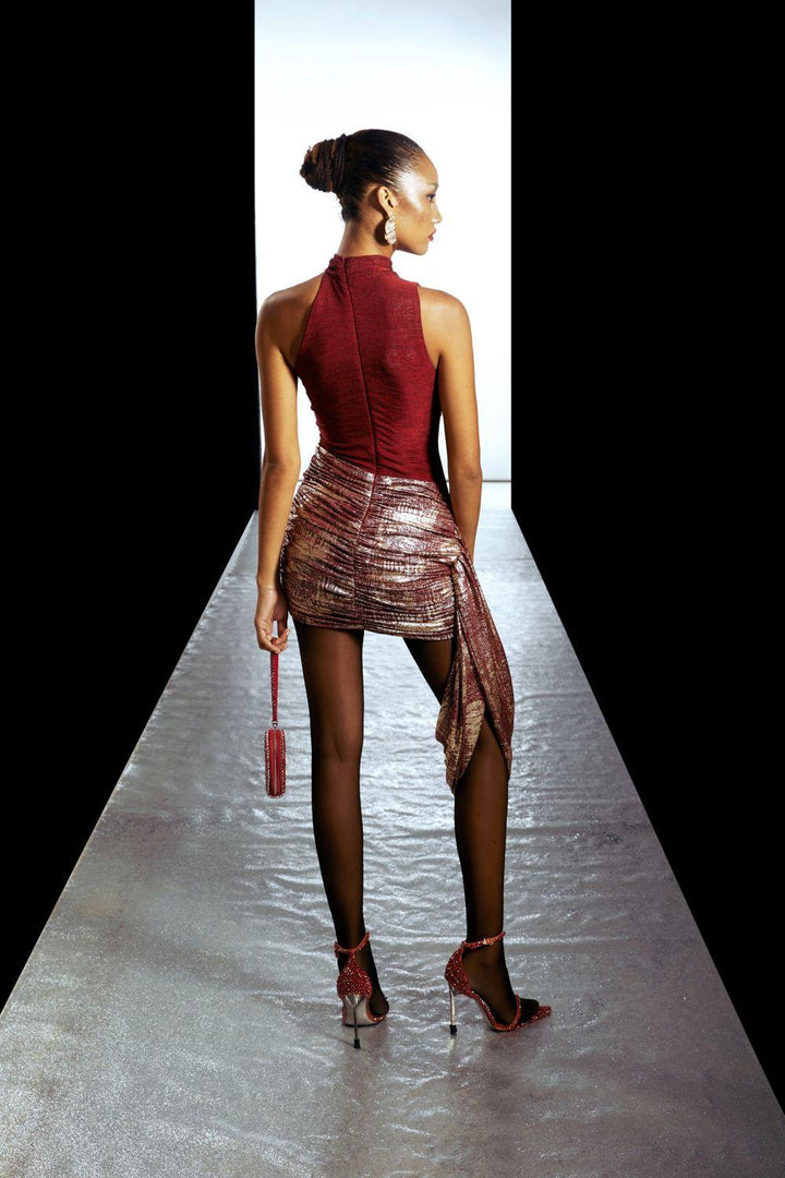 Kaia Bodycon Cut-Out Spandex Mini Dress - MEAN BLVD