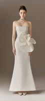 Floralia  Bandeau Maxi Dress With Oversized 3D Flower