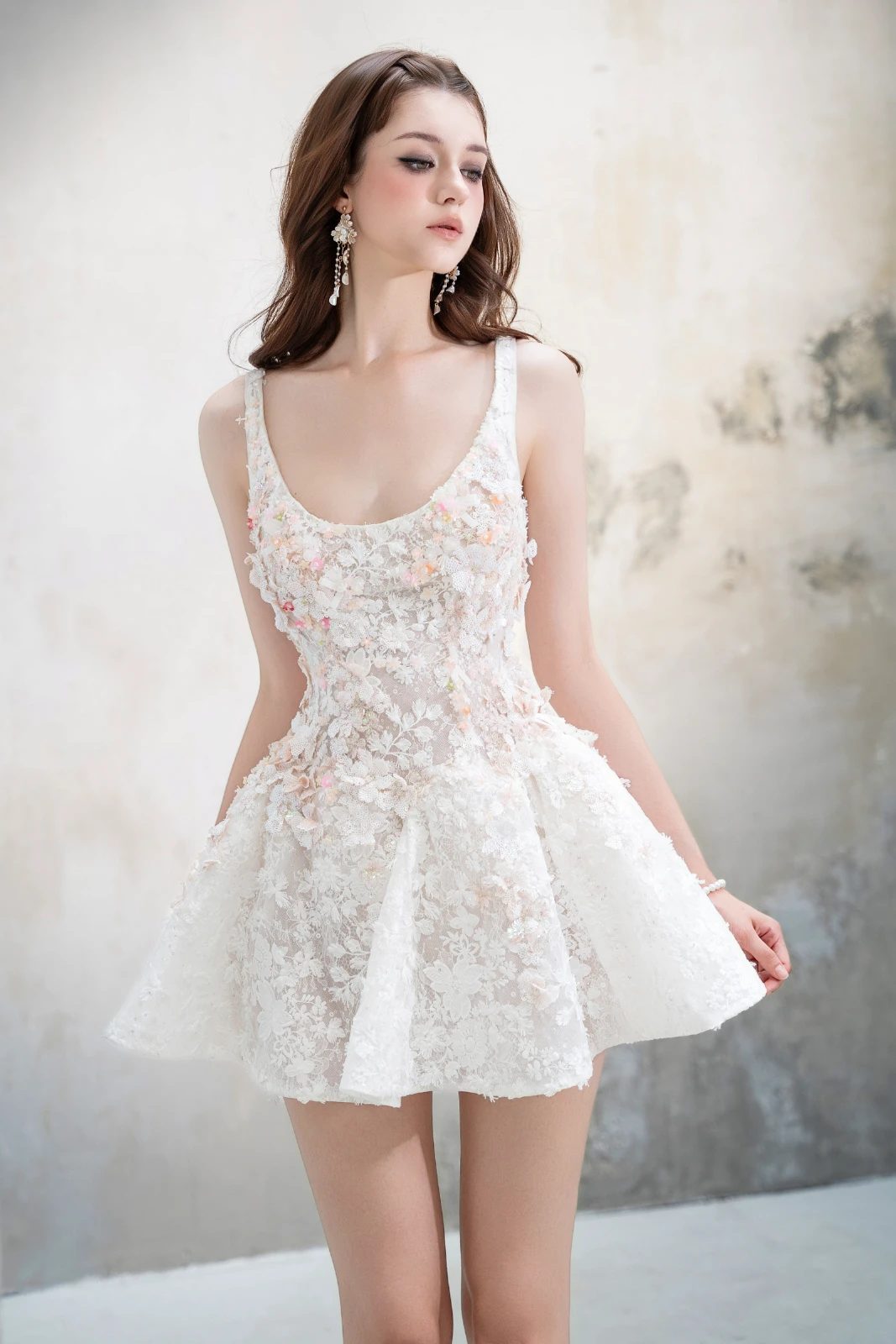 Kana 3D Floral Mini Dress - MEAN BLVD