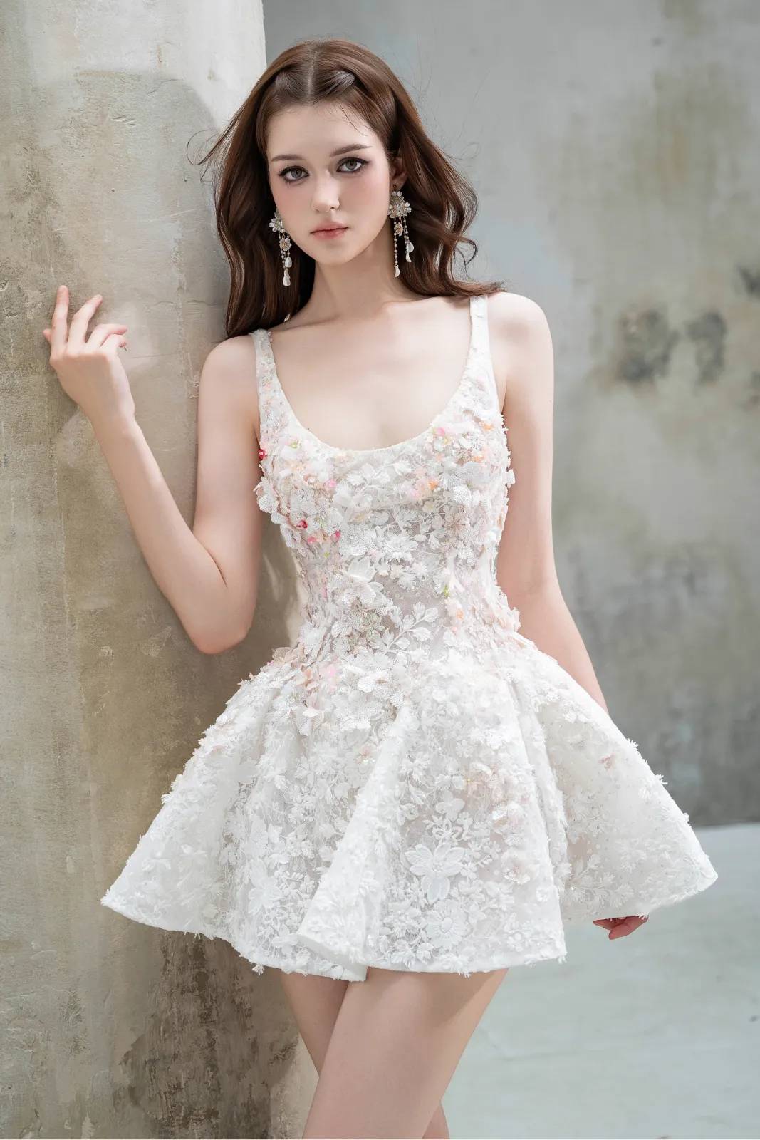 Kana 3D Floral Mini Dress - MEAN BLVD