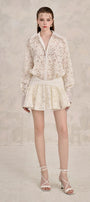 Karina Blouson Cuff Sleeved Lace Mini Dress - MEAN BLVD