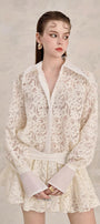 Karina Blouson Cuff Sleeved Lace Mini Dress - MEAN BLVD