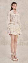 Karina Blouson Cuff Sleeved Lace Mini Dress - MEAN BLVD