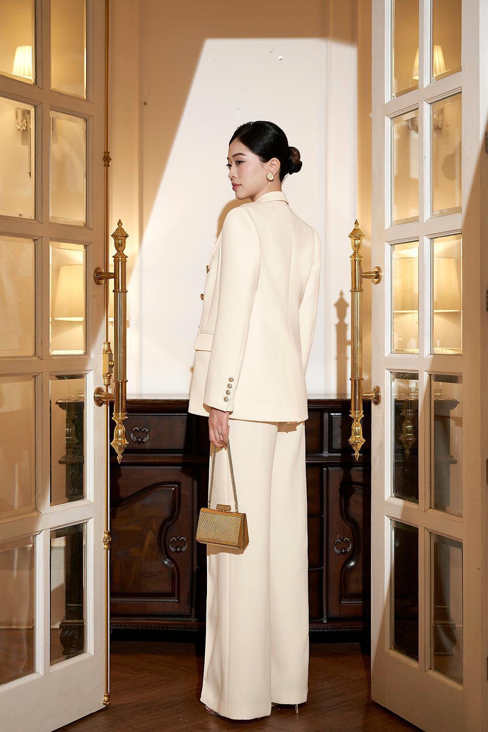 Katherin Straight Long Sleeved Corduroy Blazer - MEAN BLVD