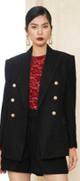 Katherin Straight Long Sleeved Corduroy Blazer - MEAN BLVD