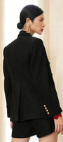 Katherin Straight Long Sleeved Corduroy Blazer - MEAN BLVD