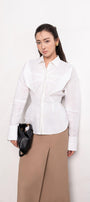 Katherine Hourglass Cuff Sleeved Linen Shirt - MEAN BLVD