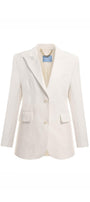Kathy Sack Peak Lapel Cotton Blend Blazer - MEAN BLVD