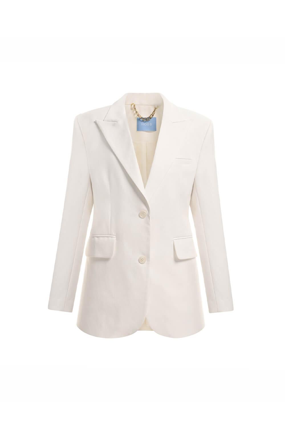 Kathy Sack Peak Lapel Cotton Blend Blazer - MEAN BLVD