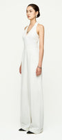 Katie Halter Side Pocket Twill Floor Length Jumpsuit - MEAN BLVD