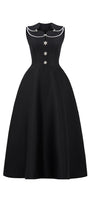 Katy A-line Sleeveless Trerena Taffeta Midi Dress - MEAN BLVD