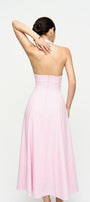 Kelly Halter Sleeveless Crepe Ankle Length Dress - MEAN BLVD