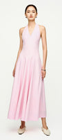 Kelly Halter Sleeveless Crepe Ankle Length Dress - MEAN BLVD