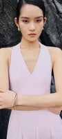 Kelly Halter Sleeveless Crepe Ankle Length Dress - MEAN BLVD