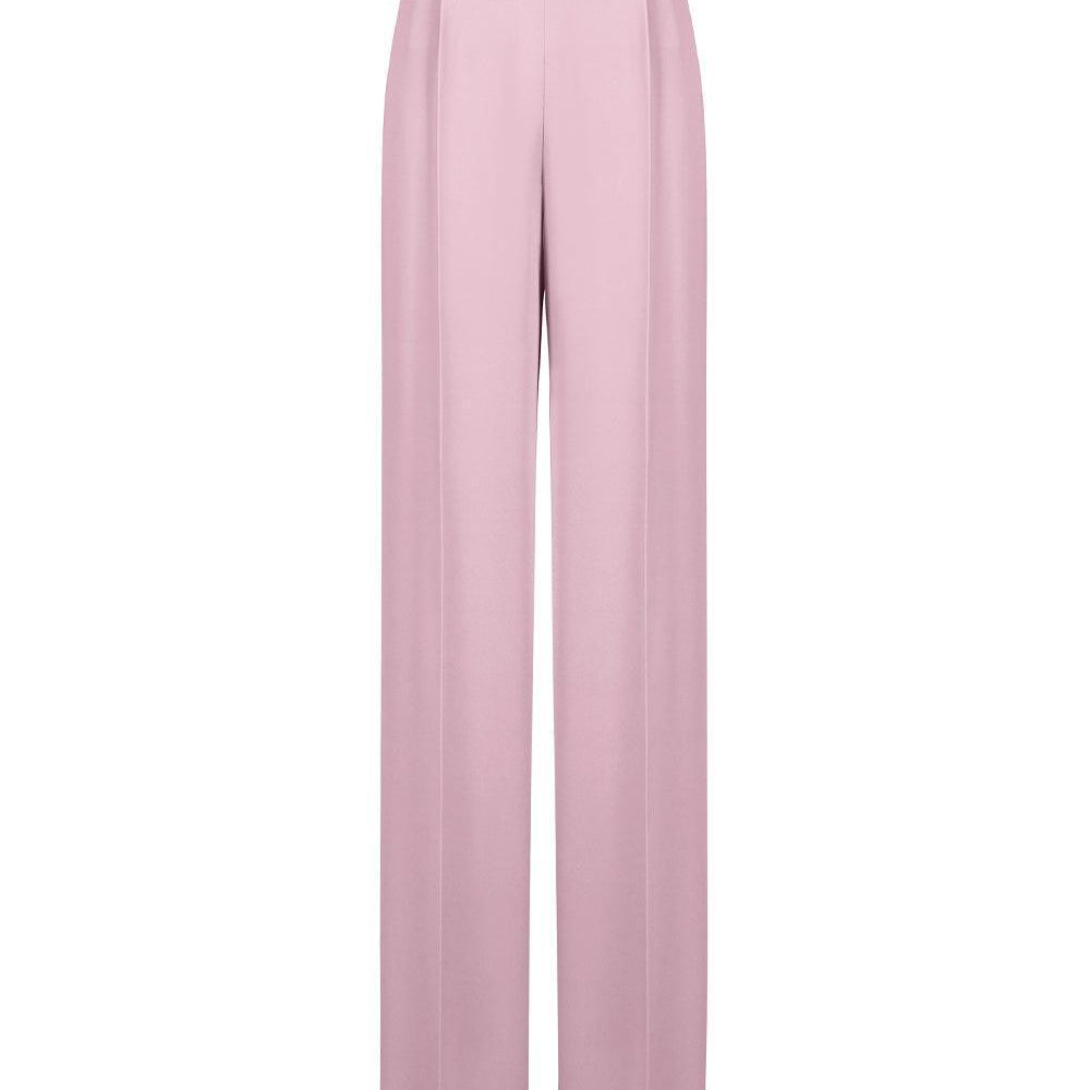Kenya Straight Wide Leg Crepe Floor Length Pants - MEAN BLVD