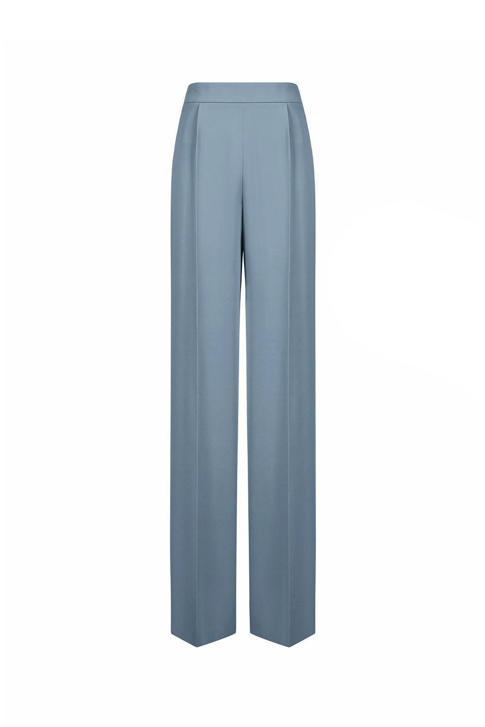 Kenya Straight Wide Leg Crepe Floor Length Pants - MEAN BLVD